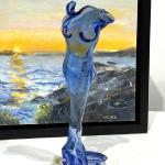 Light blue blown glass figure SOLD