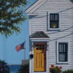 House at the Turn acrylic on canvas 8 x 6