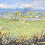 NEAR CORTONA, oil on board,
8 x 10"