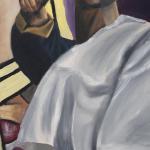 POINTING FIGUREoil on canvas  30 X 20"