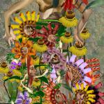 BOY IN GARDEN  archival pigment print on aluminum, 56 x 36"