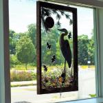 WATER FOWL WINDOW ASSEMBLAGE, sold