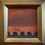 Sunset with Cottages oil