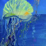 PORTUGEUSE MAN 'O WAR Mario Torroella, oil 20 x16