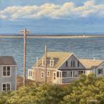 SUMMER HOUSE oil on canvas 8 x 8"