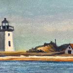 OUT IN PROVINCETOWN acrylic on board SOLD