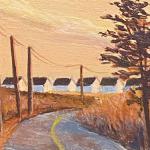 FALL LIGHT acrylic on board 2 x 3