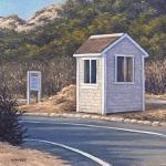 BEACH ACCESS  oil on canvas  10 x 10"