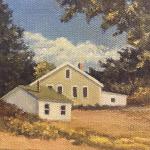 QUIET CORNERS I  oil on canvas 4 x 4"