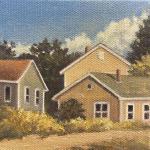 QUIET CORNERS II   oil on canvas  4 x 4"