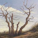 STILL STANDING  oil on canvas  10 x 10"