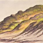 SINGLE DUNE  watercolor matted