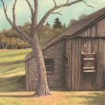 BARNWOOD  oil on canvas 18 x 14"