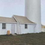 Lighthouse Yard, oil on canvas, 20 x 30"