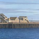 Pier Geometry, oil on canvas, 20 x 30"