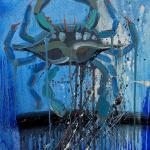 Blue Crab, oil on canvas, 20 x 16"