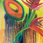 Papaya Transparency, oil on canvas, 20 x 16"