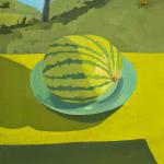 LAST WATERMELON oil on linen 18 x 16