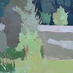 FAIR FIELD oil on panel 10 x 8