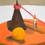 Orange and Cone oil on linen 18 x 16