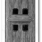 Enigma, 1975, wood block print