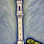 THE ONLY ONE 38 x 28 acrylic