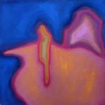 MAN ON BEACH acrylic