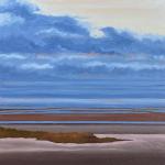 FALL AT FIRST ENCOUNTER, oil on canvas, 24 x 36" SOLD