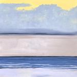 FIRST ENCOUNTER #1 36 x 24 oil canvas