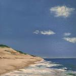SUMMER AT THE OCEAN 12 x 12 oil canvas