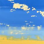 SUNSET TO THE MAX 48 x 24  oil canvas