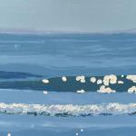 WAVE LIGHT #1, 12 x 24 oil canvas