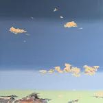 FIRST ENCOUNTER #2,  48 x 24  oil canvas