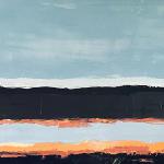 BAR OF CLOUDS 15 x 30 oil canvas