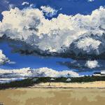 MOSTLY CLOUDY 30 x 40  oil canvas
