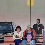REUNION 36 x 24  oil canvas