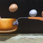 IN OR OUT, oil, 10 x 20"
