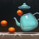 MANDARIN TEA, oil, 11 x 14"