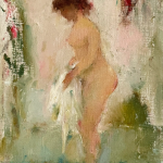 Standing Nude with White Towel
12 x 9 Oil on Canvas