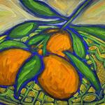 MANDARINI acrylic on canvas 19.5 x 25.5
