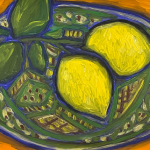LEMONS acrylic on canvas 13.5 x 19.5