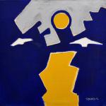 YELLOW MOON acrylic on canvas36 x 36