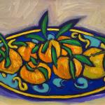 SICILIAN PLATE 23.75  x 25.25 acrylic on canvas 