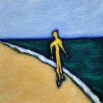 BEACHWALKER acrylic on canvas  SOLD