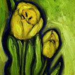 YELLOW TULIPS II acrylic