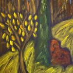 Autumn Seaside II acrylic canvas 40 x 30