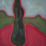 GREEN TREE acrylic on canvas 36 x 32