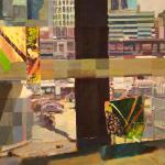 CITYVIEW acrylic on canvas 12 x 15