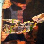 REMAINS AND BELONGONGS acrylic/panel 11 x 14