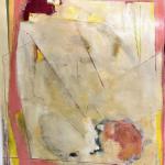 DEVANT LE MIROIR oil. graphite, cold wax 30 x 22